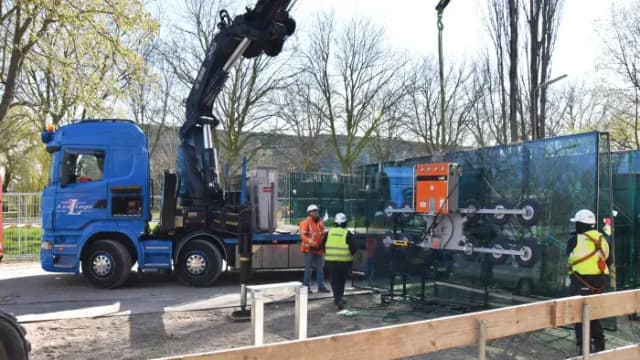 Viavac glaszuiger voor montage en verplaatsing van glas