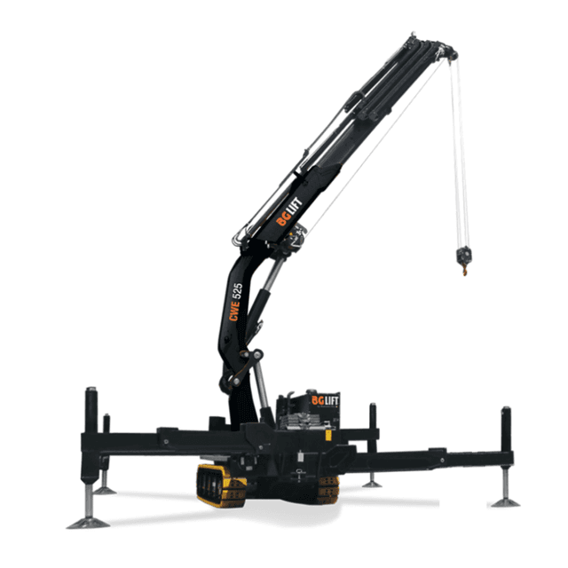 Bg Lift CWE525 rupshijskraan voor het hijsen van zware materialen