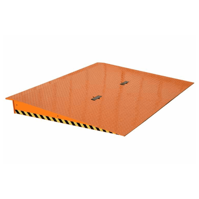 Saurus container ramp voor veilig laden van bouwmachines